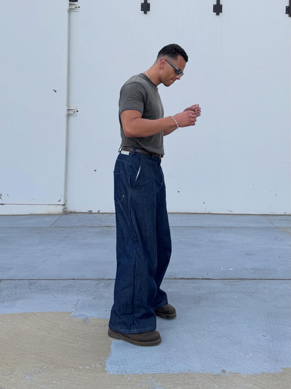 Flat Felled Front Seam Jeans