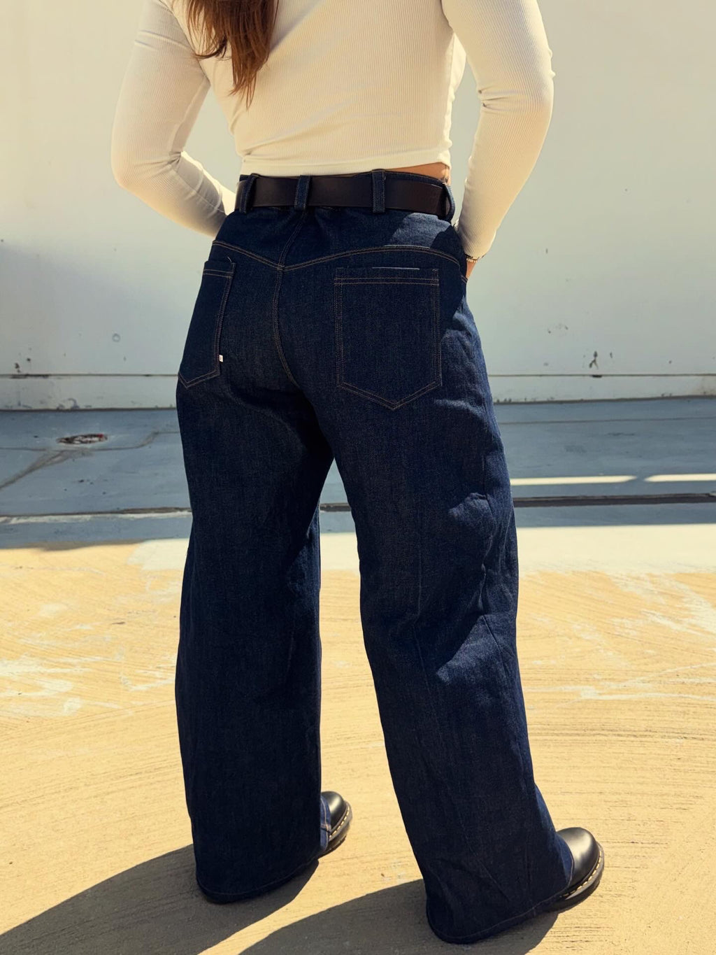Womens Baggy Denim Jeans