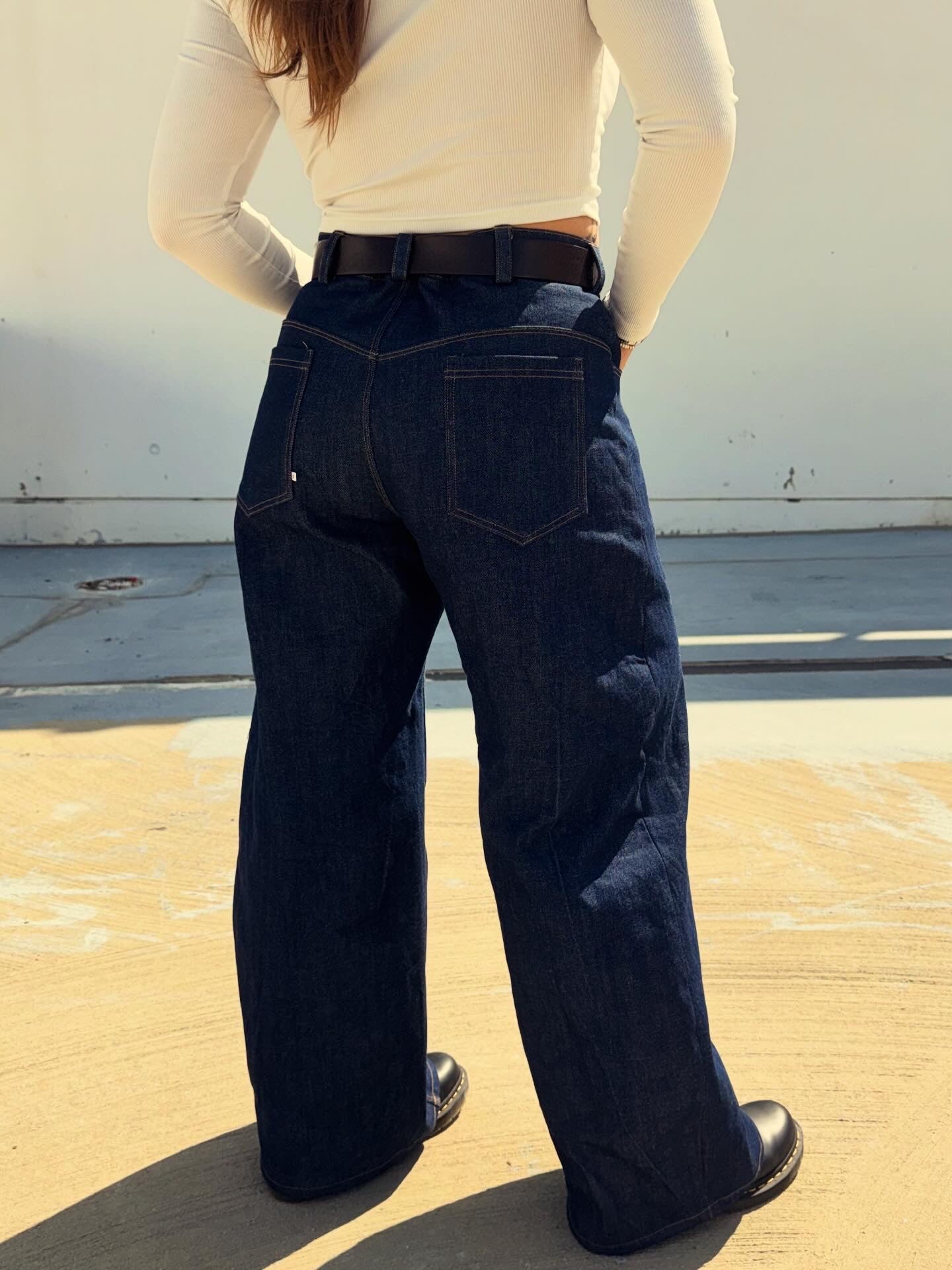 Womens Baggy Denim Jeans