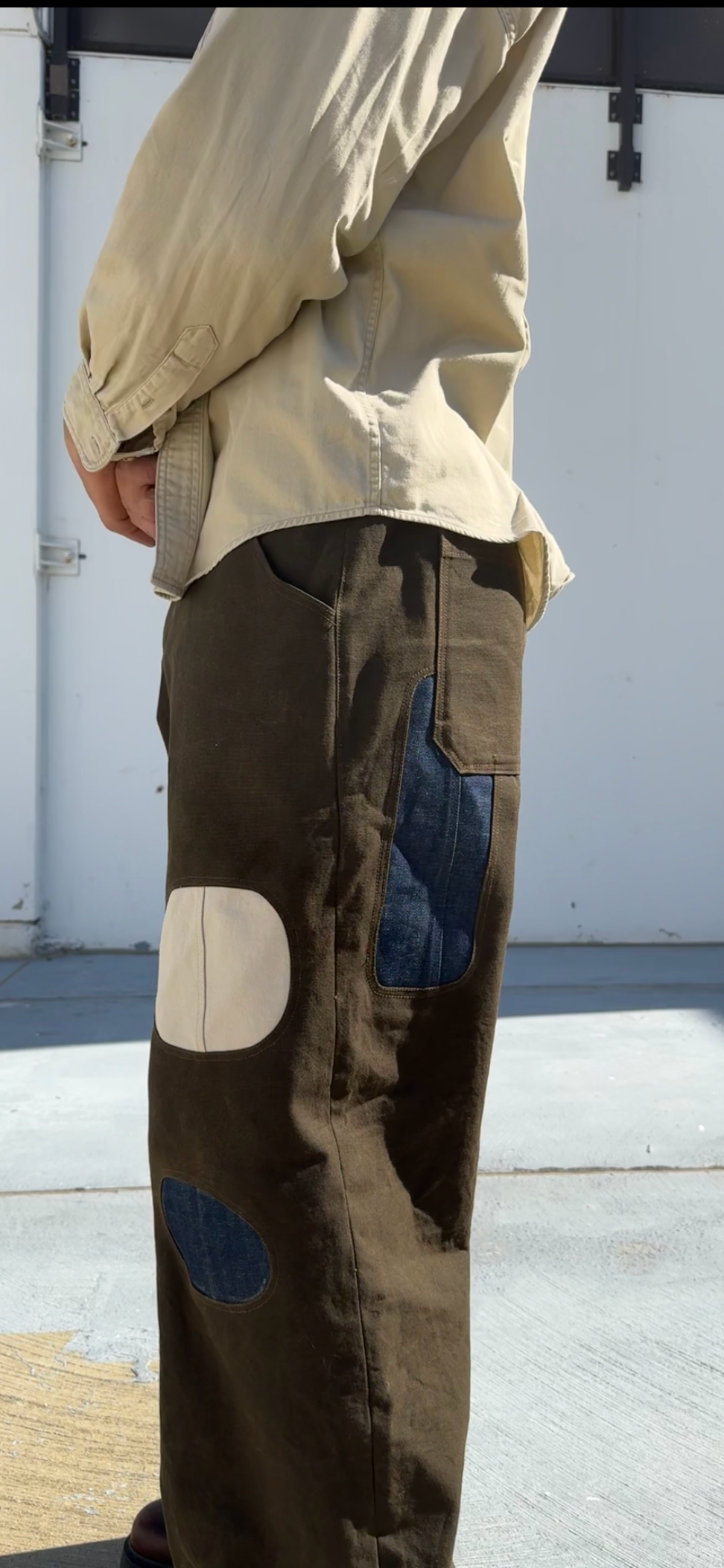 Military Fatigue Patchwork Pants