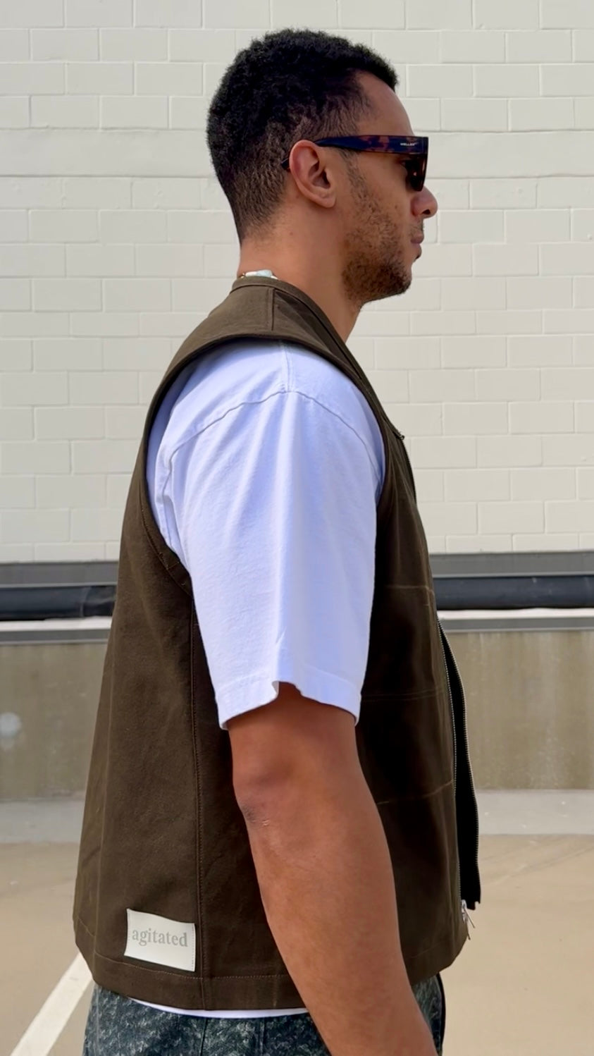 Cotton Canvas Work Vest