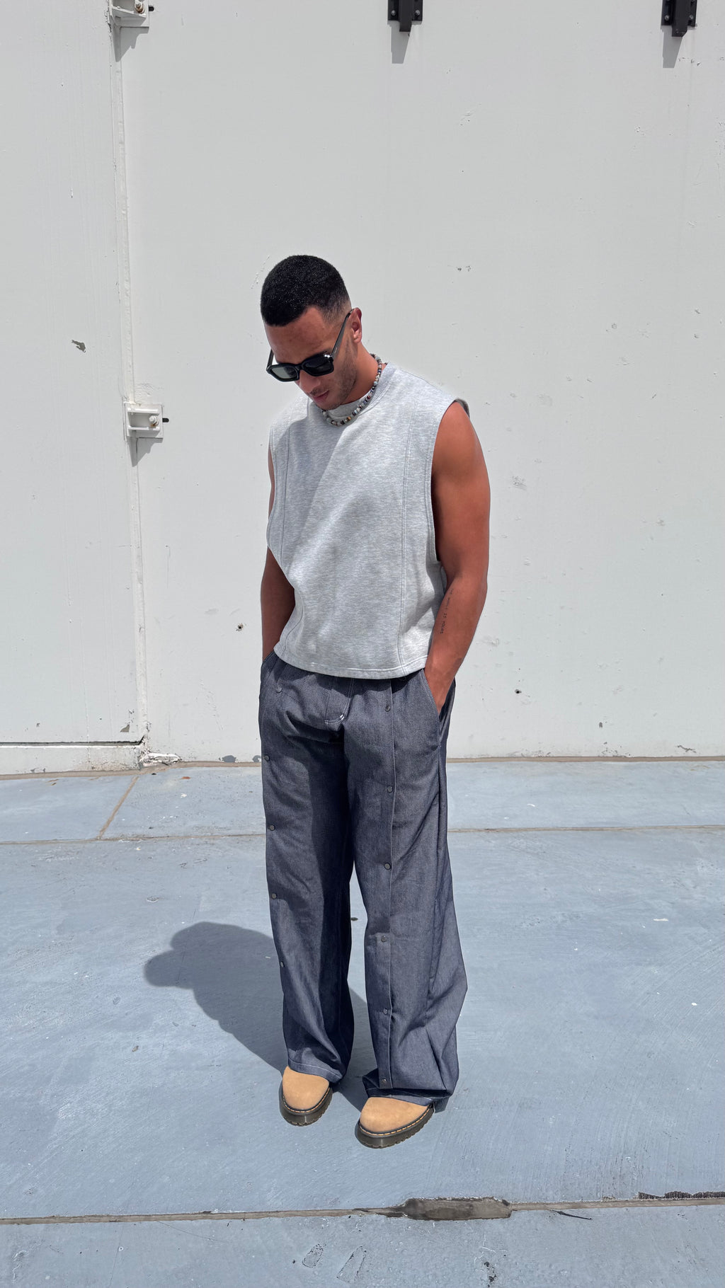 Chambray Fold In Jeans