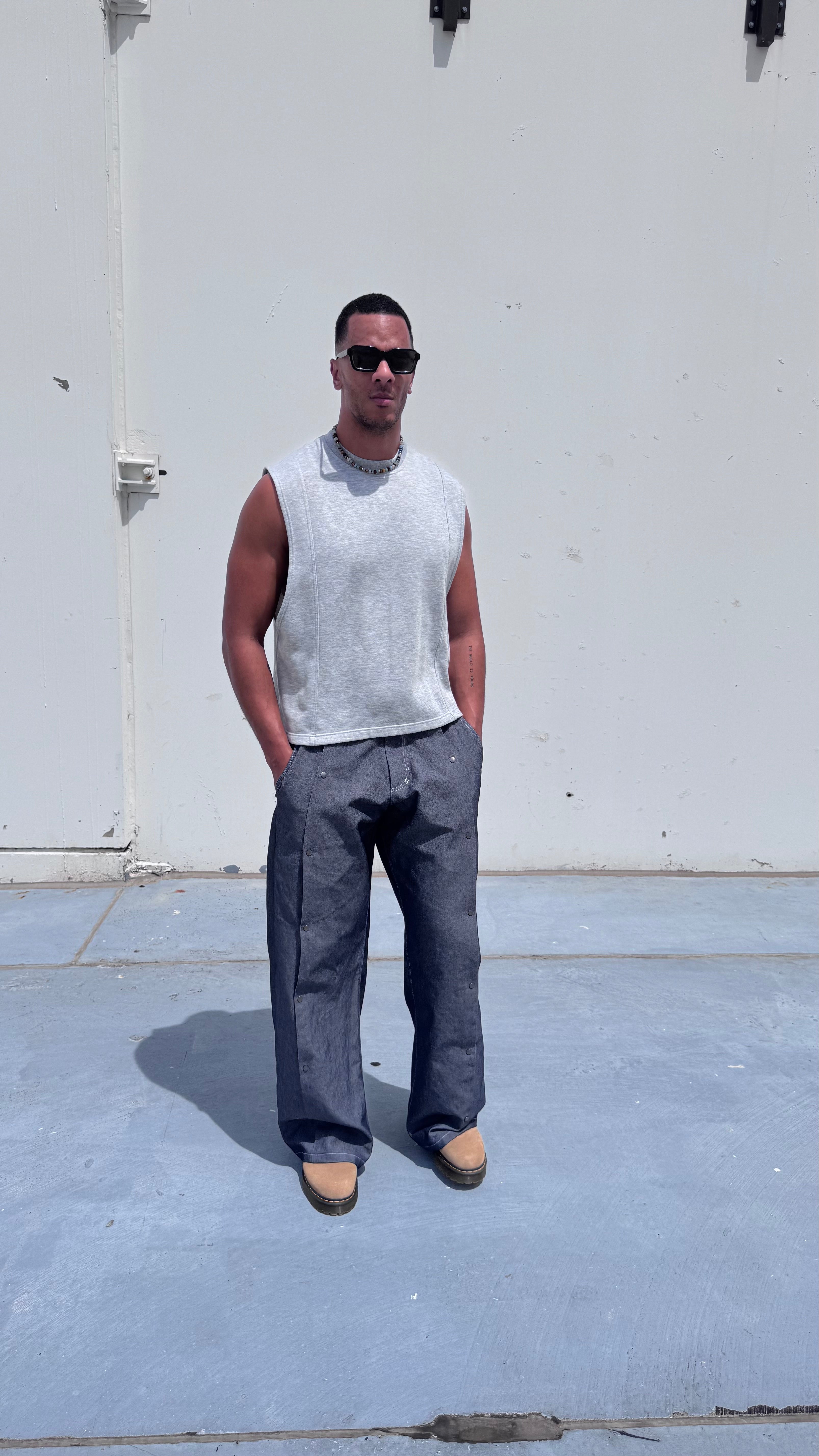 Chambray Fold In Jeans