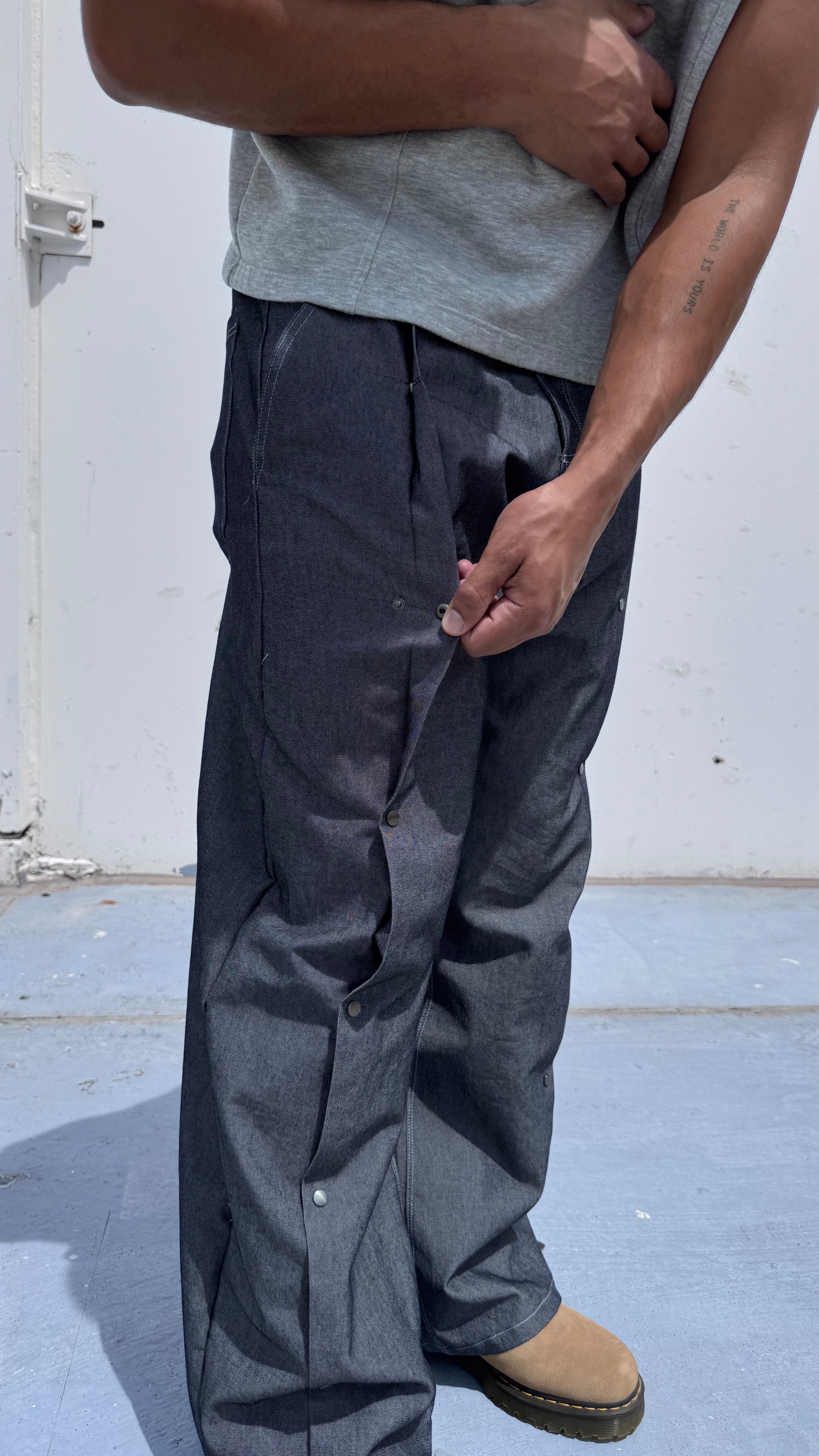 Chambray Fold In Jeans