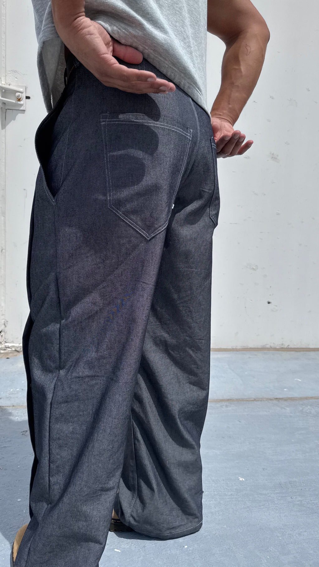 Chambray Fold In Jeans