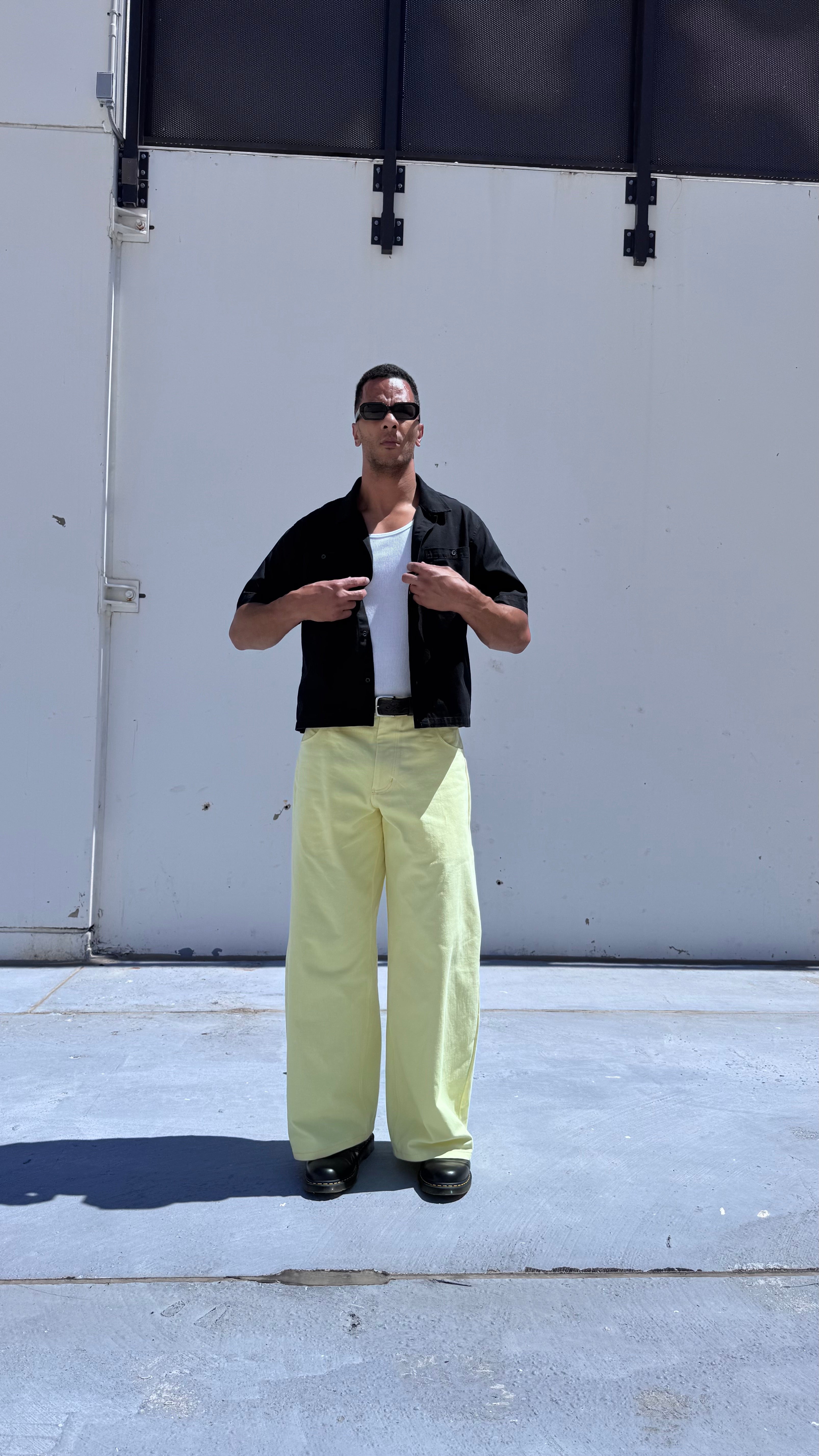 Butter Yellow Baggy Jeans