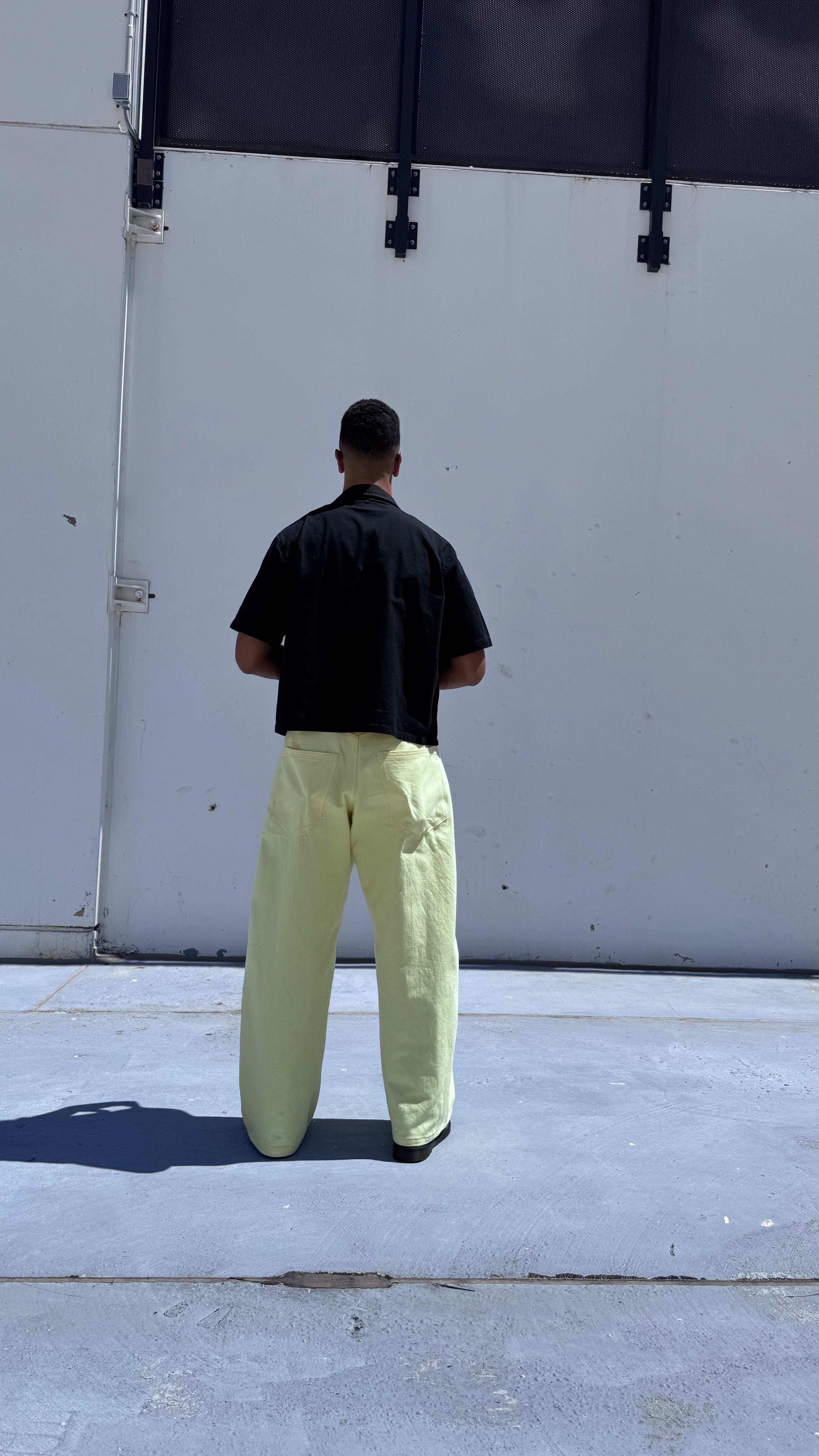 Butter Yellow Baggy Jeans