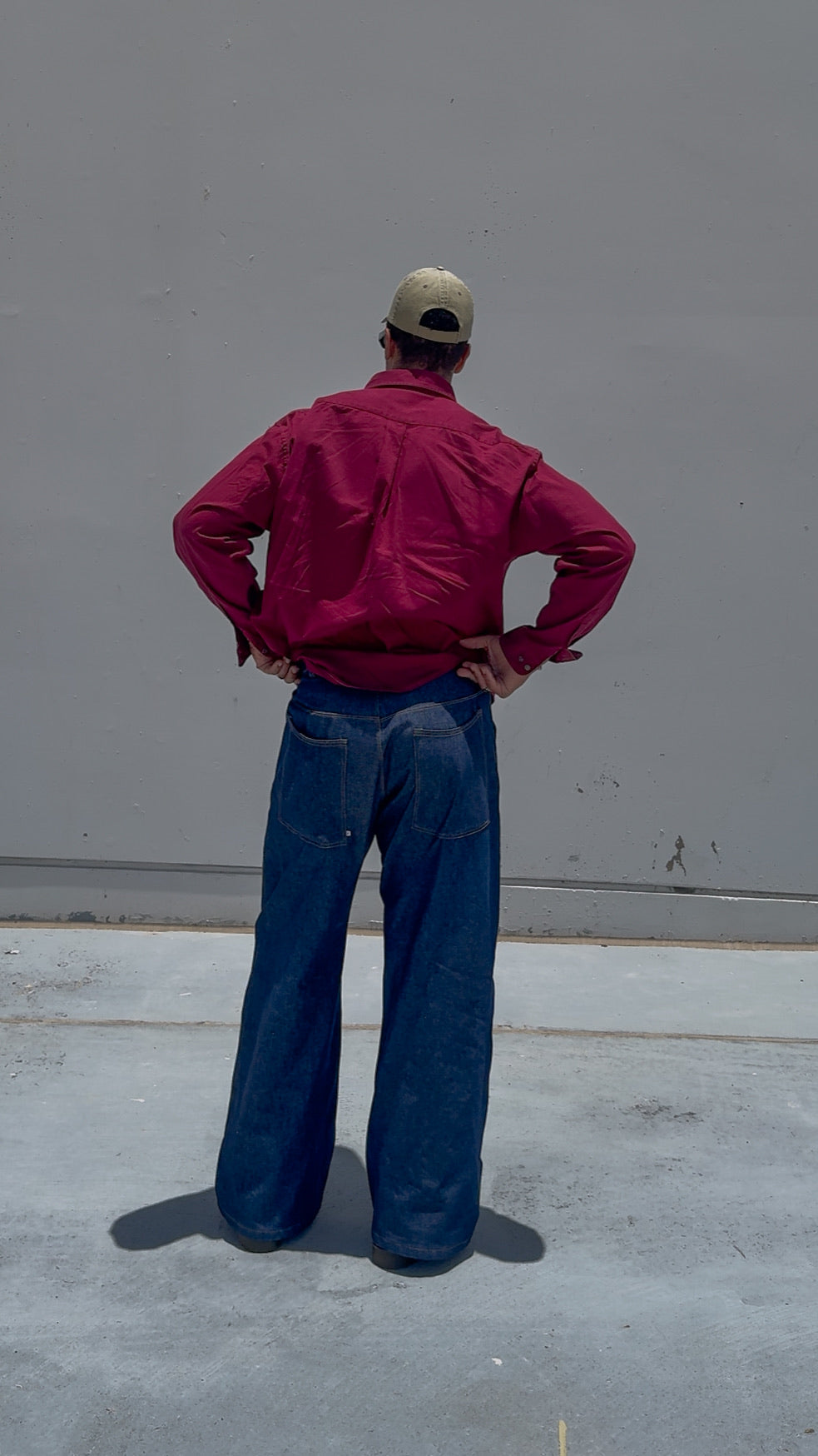 Curved Double Knee Jeans