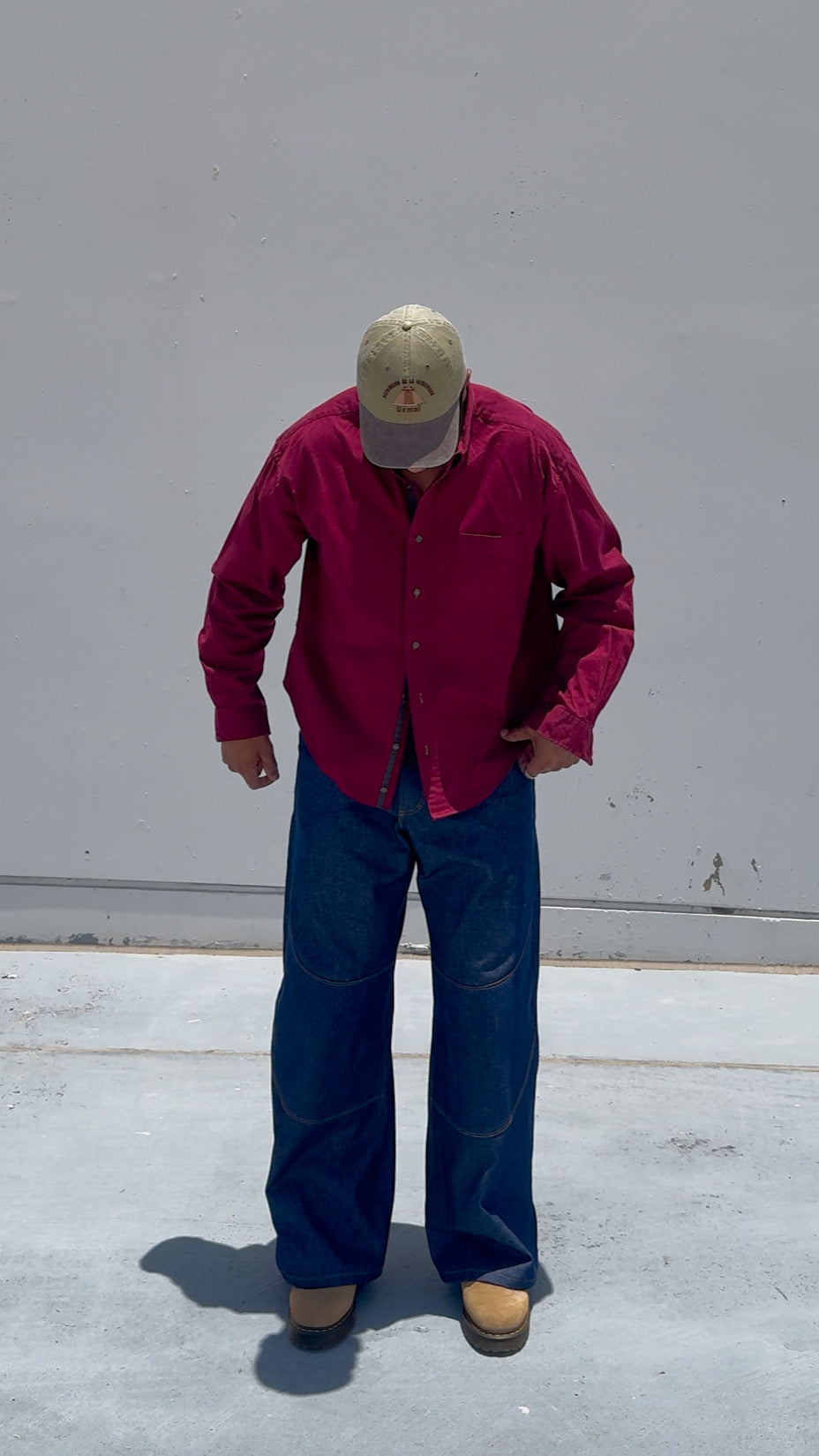 Curved Double Knee Jeans