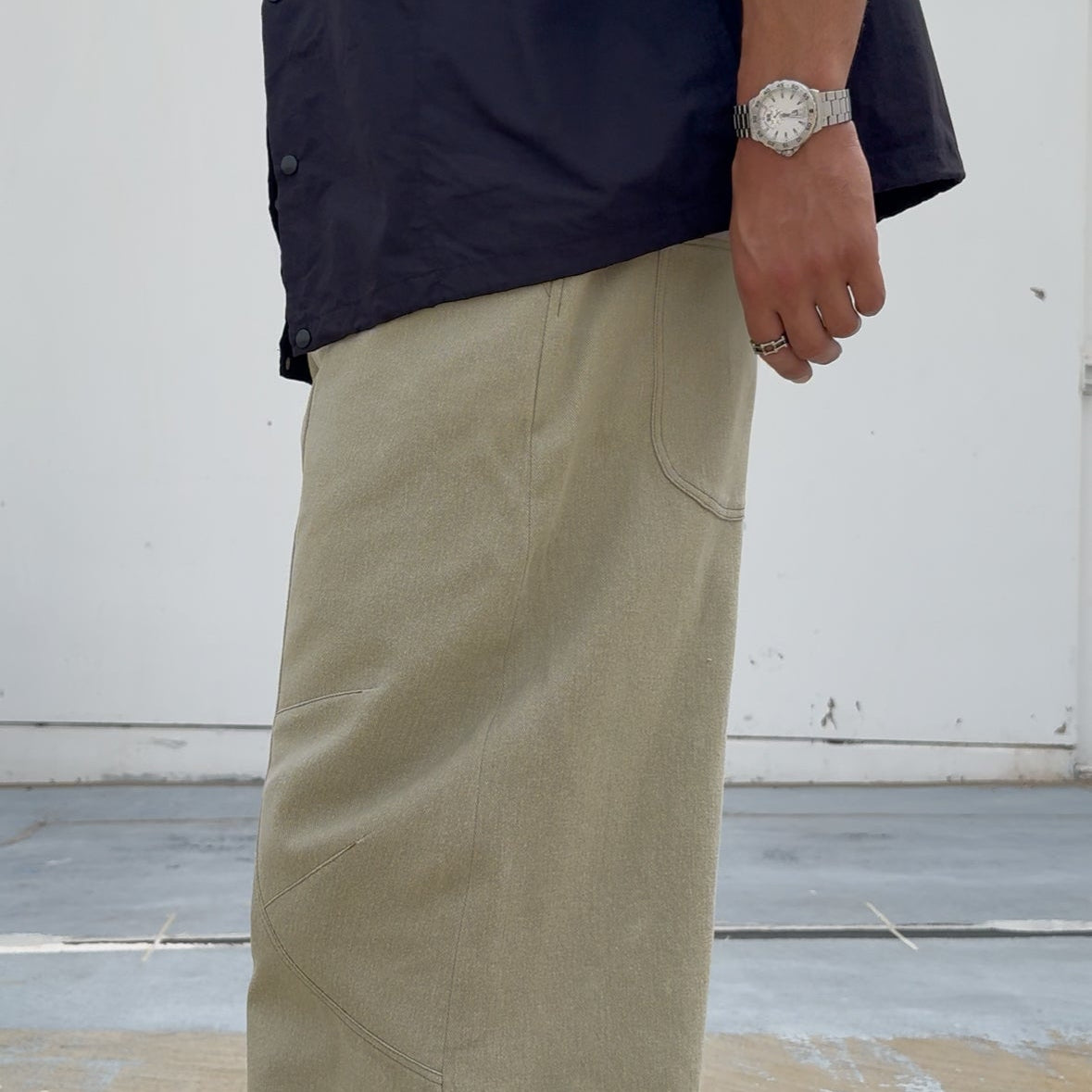 Curved Panel Pants