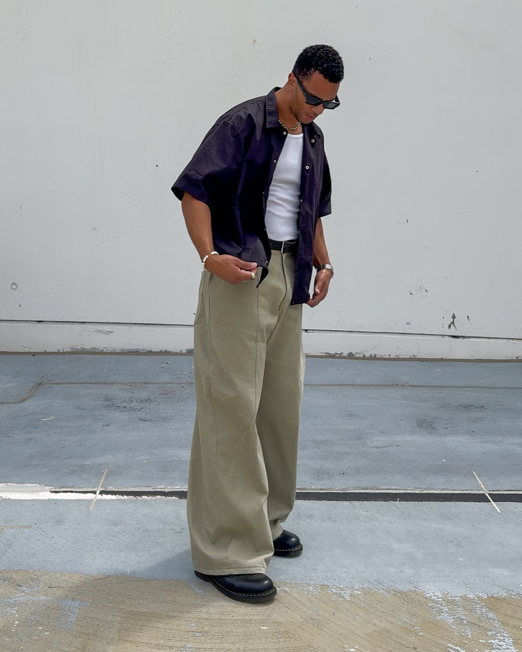 Curved Panel Pants