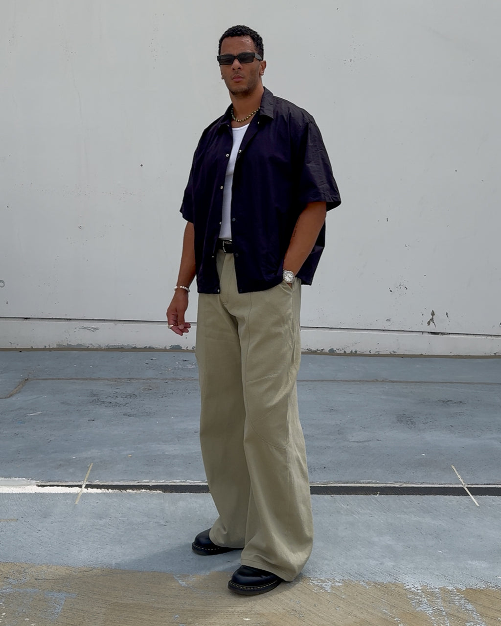 Curved Panel Pants
