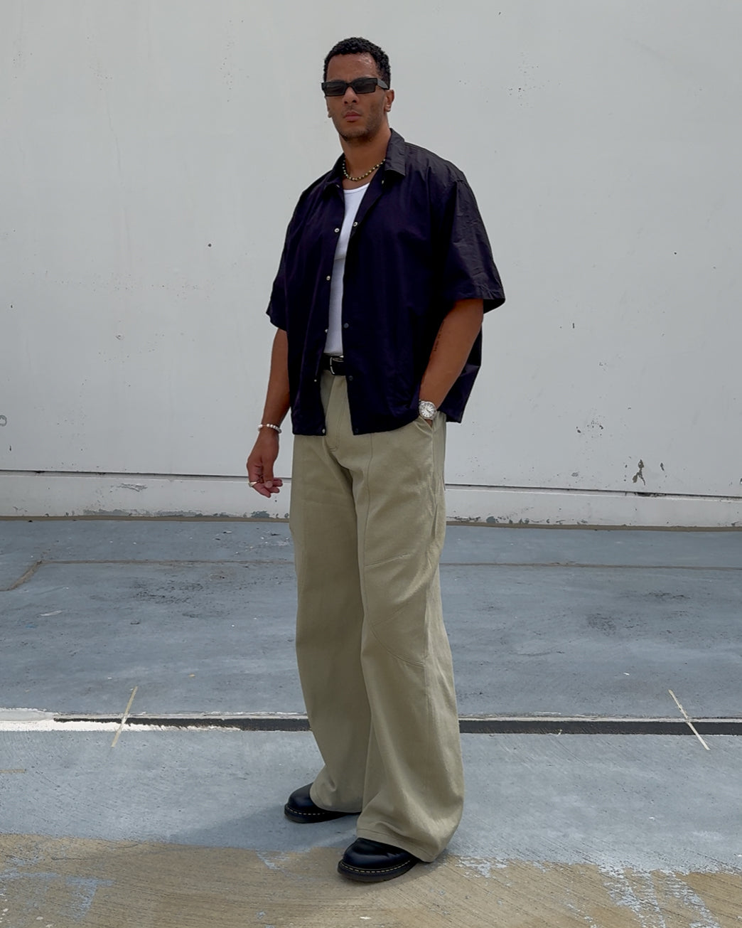 Curved Panel Pants